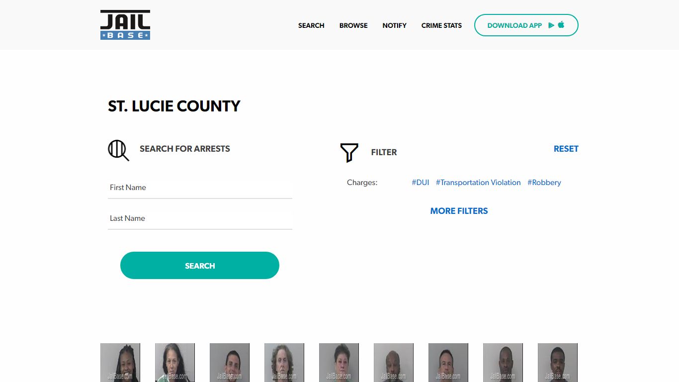 St. Lucie County Jail Inmate Search and Mugshots | JailBase